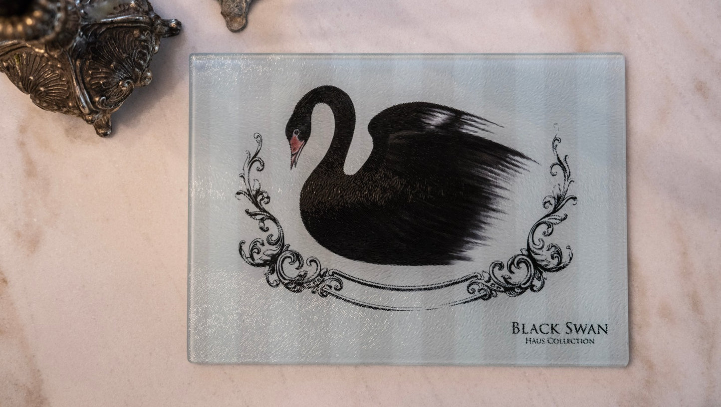 Striped Glass Cutting Board (11"x8")