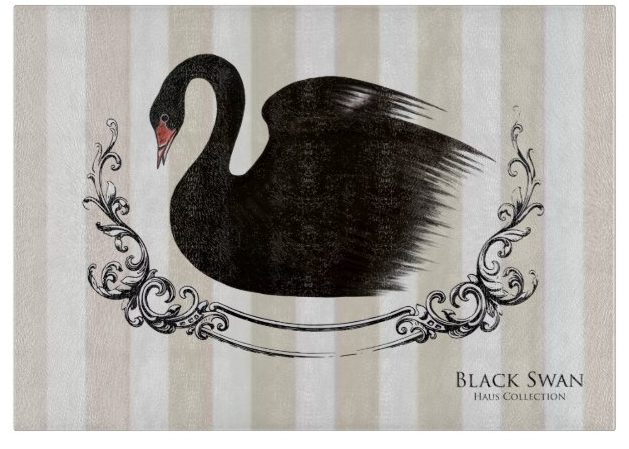 Striped Glass Cutting Board (11"x8")