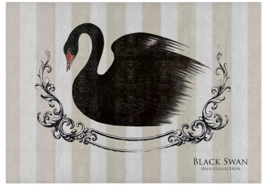 Striped Glass Cutting Board (11"x8")