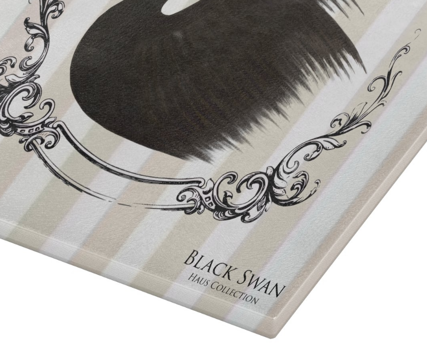 Striped Glass Cutting Board (11"x8")