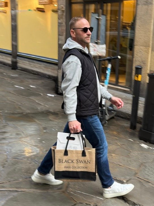 Classic Black Swan Signature Tote bag