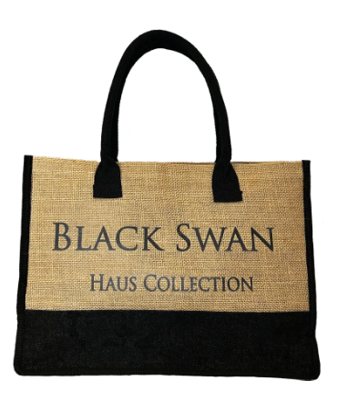 Classic Black Swan Signature Tote bag